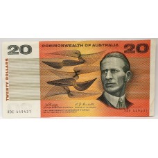 AUSTRALIA 1967 . TWENTY 20 DOLLAR BANKNOTE . PHILLIPS/RANDALL